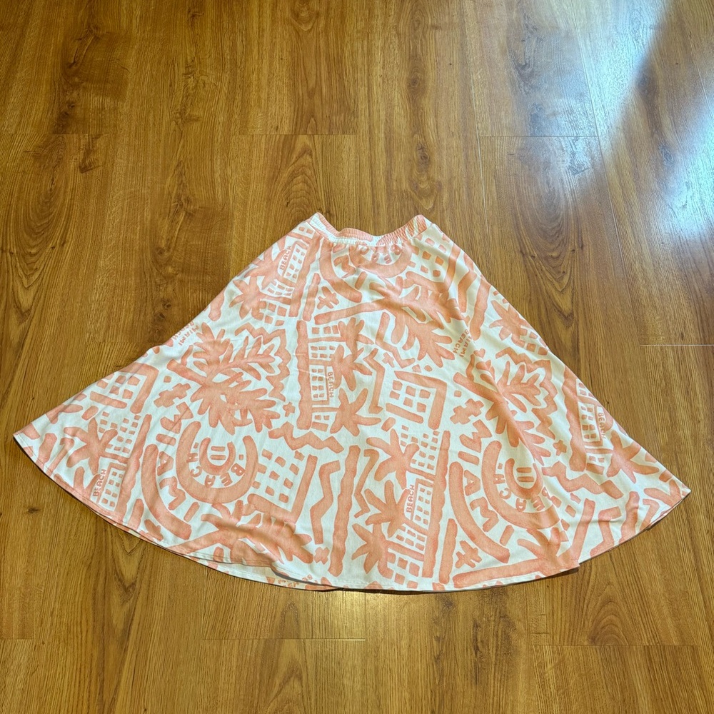 Vintage Miami Beach White Stag Skirt